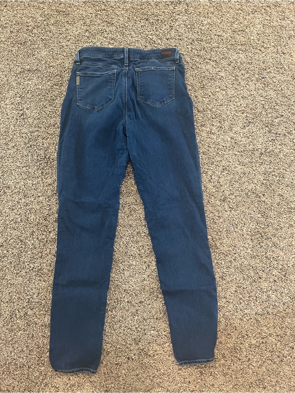 PAIGE Dark Blue High-Rise Jeans